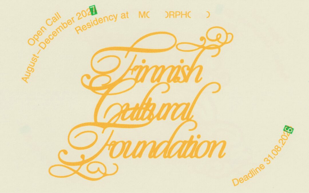 Residency: Finnish Cultural Foundation x MORPHO 2027